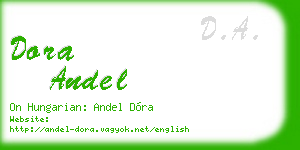 dora andel business card